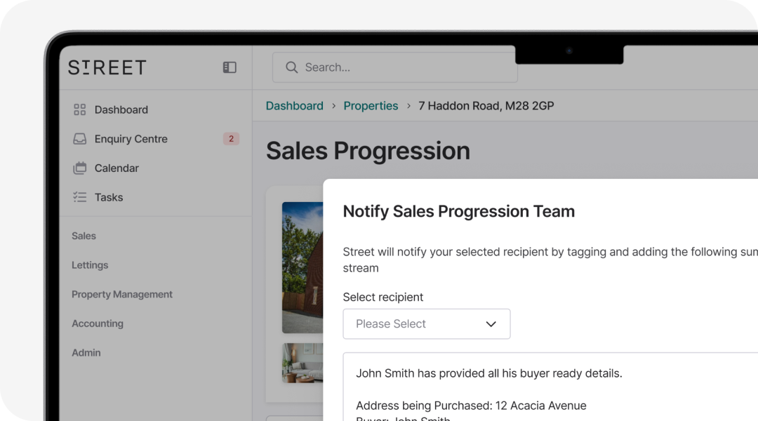 Instantly brief your Sales Progressor.