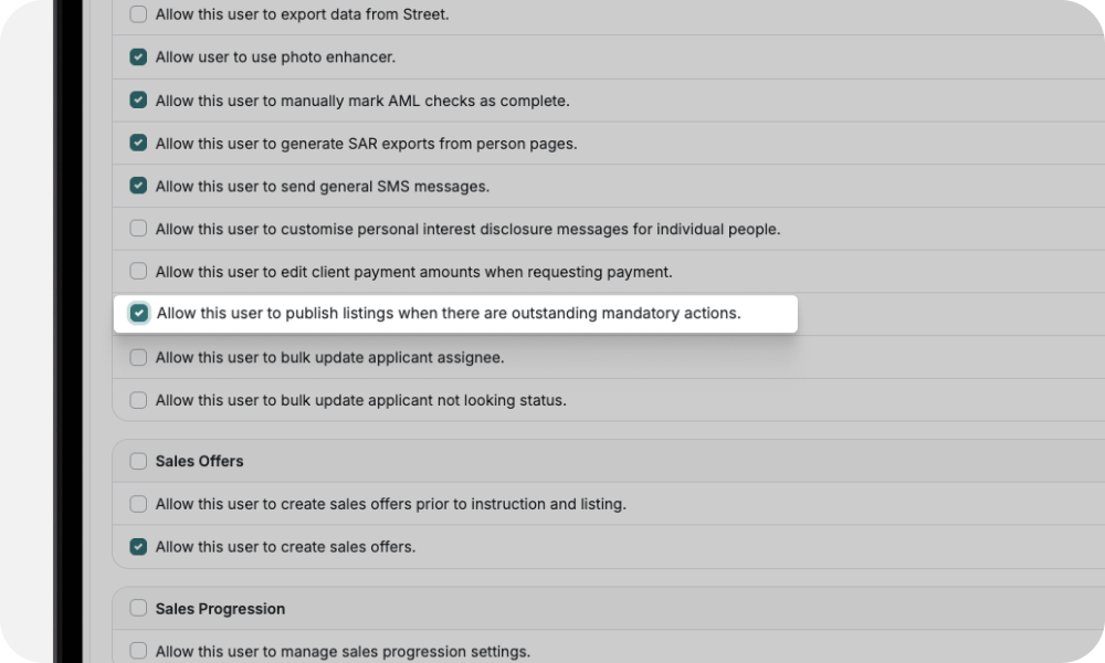 Total control over who can do what.
