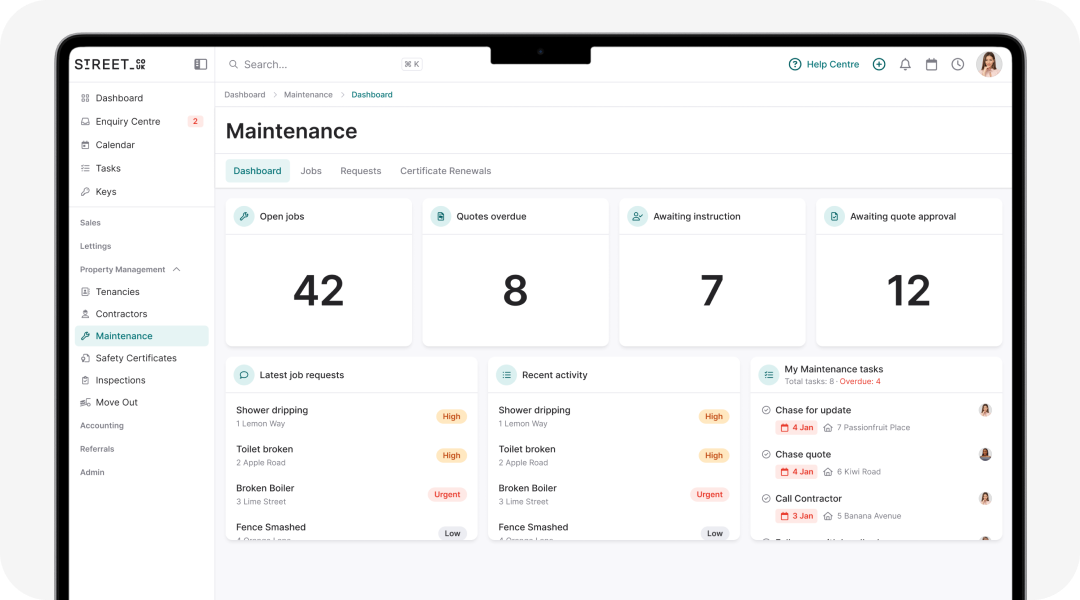 See your entire maintenance workload at a glance.