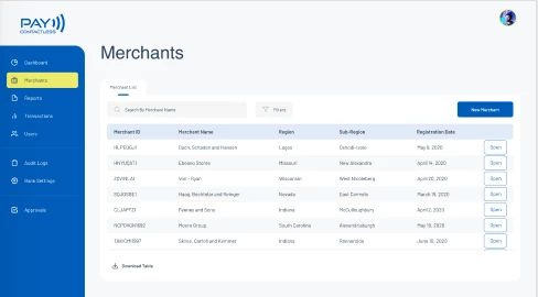 PayContactless Merchant Screen
