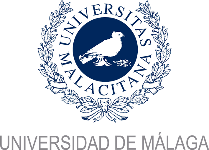 The logo of the university of Málaga
