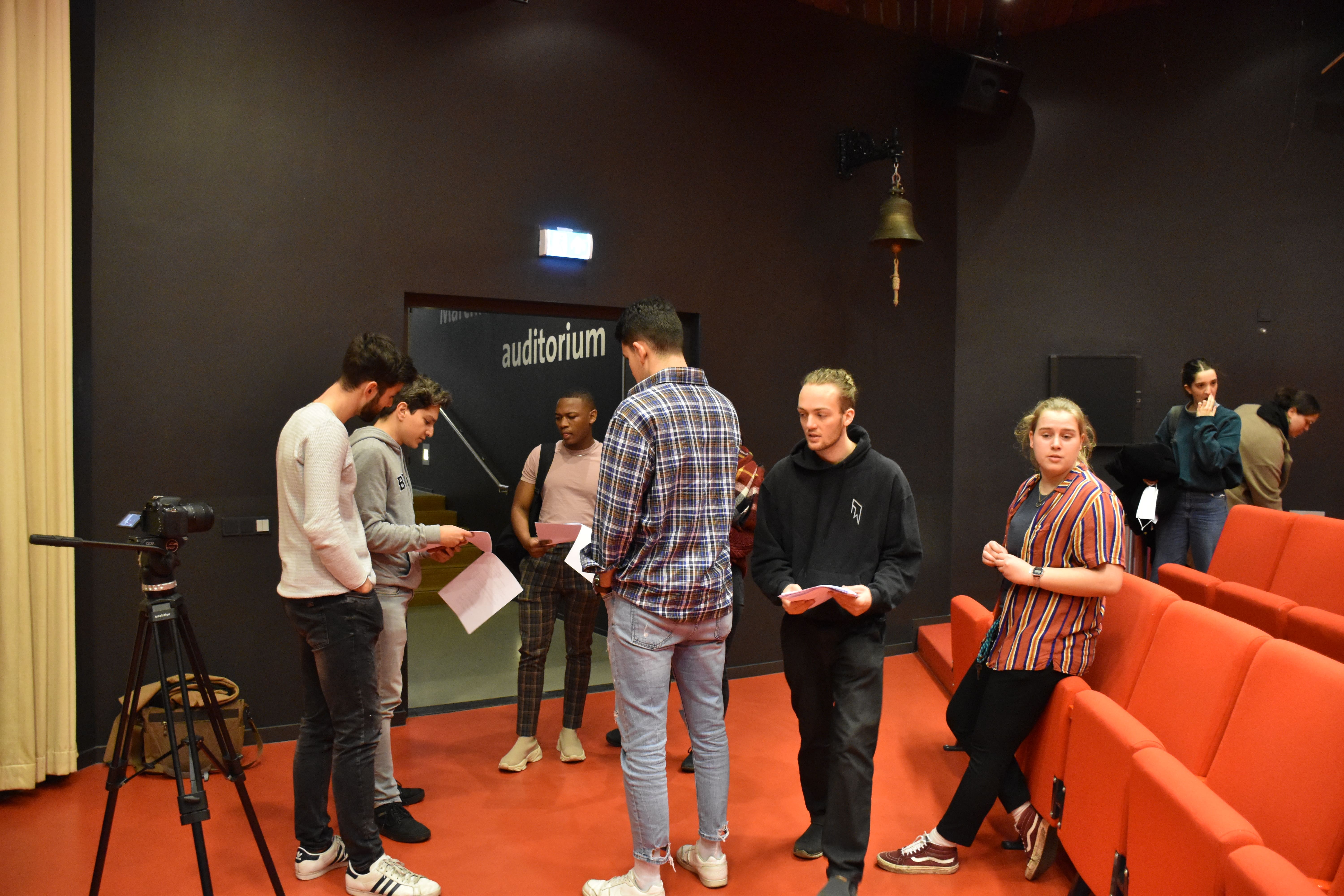 preperations for a shoot