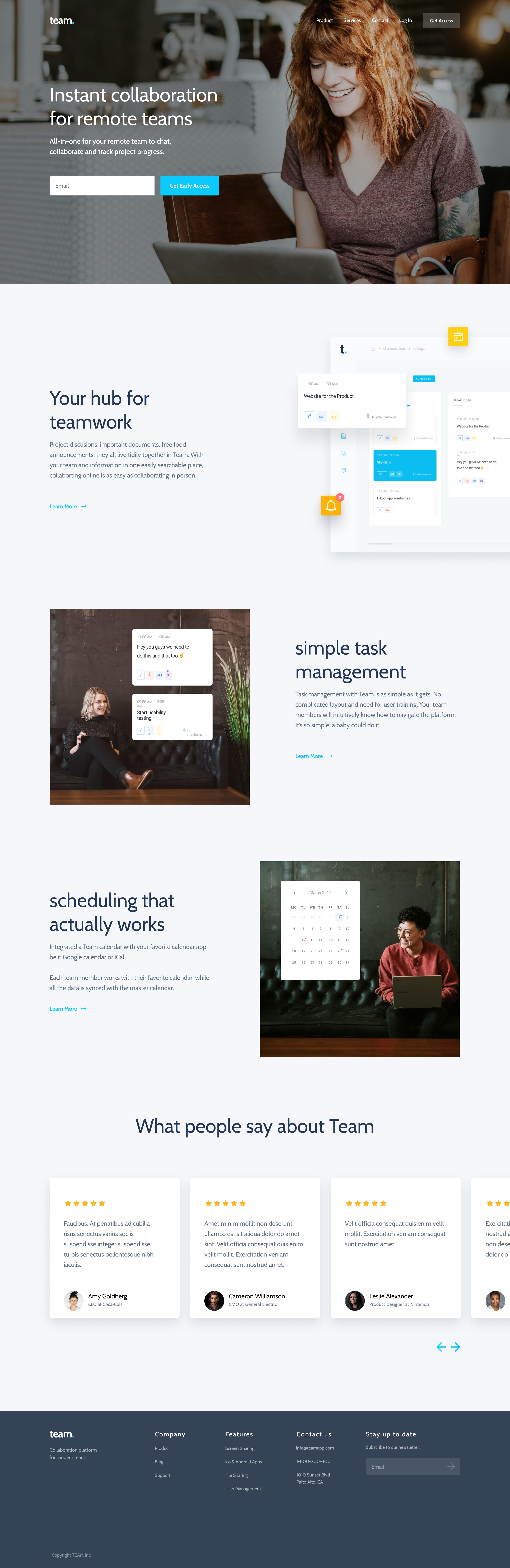 A screenshot of web page