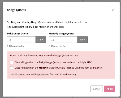 LogDNA-Feature-Usage-Quotas-Daily-Monthly-Quotas