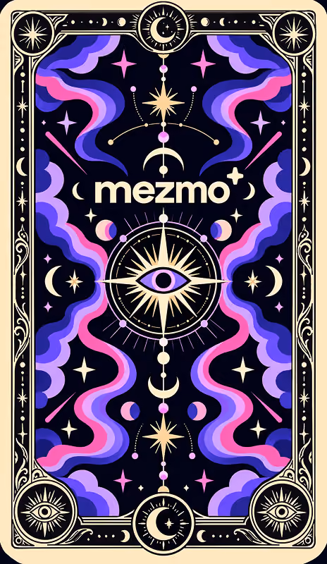 Mezmo tarot card back