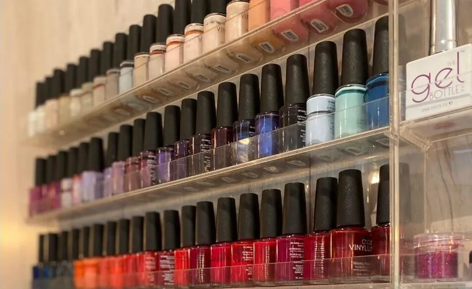 Various nail polish colors