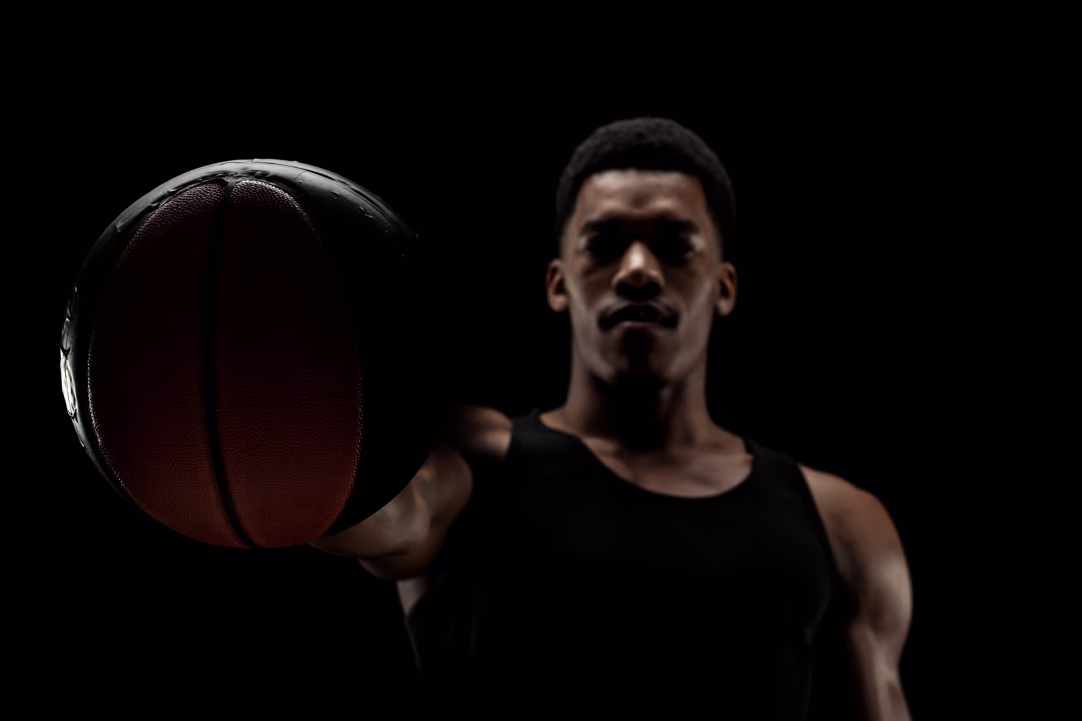 High school basketball team playing a game