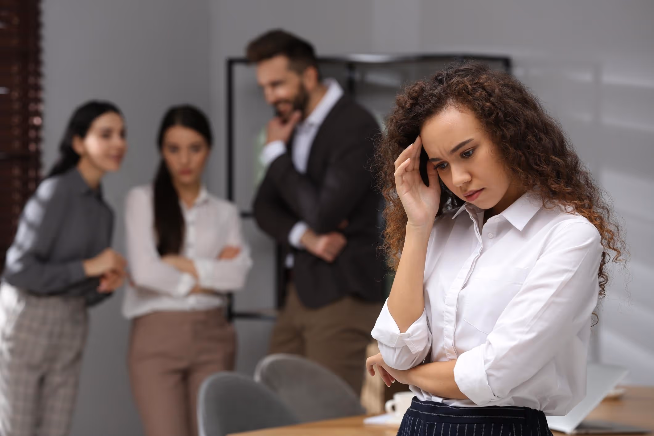 Workplace misconduct scene representing Boca Raton sexual harassment lawyer cases.