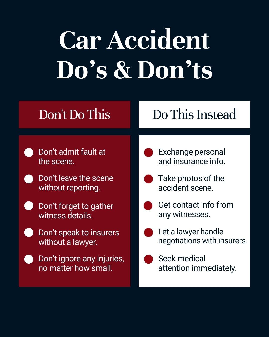 Car Accident Infogrpahic
