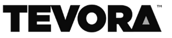 Tevora company logo with stylized text and a small triangle above the letter A.