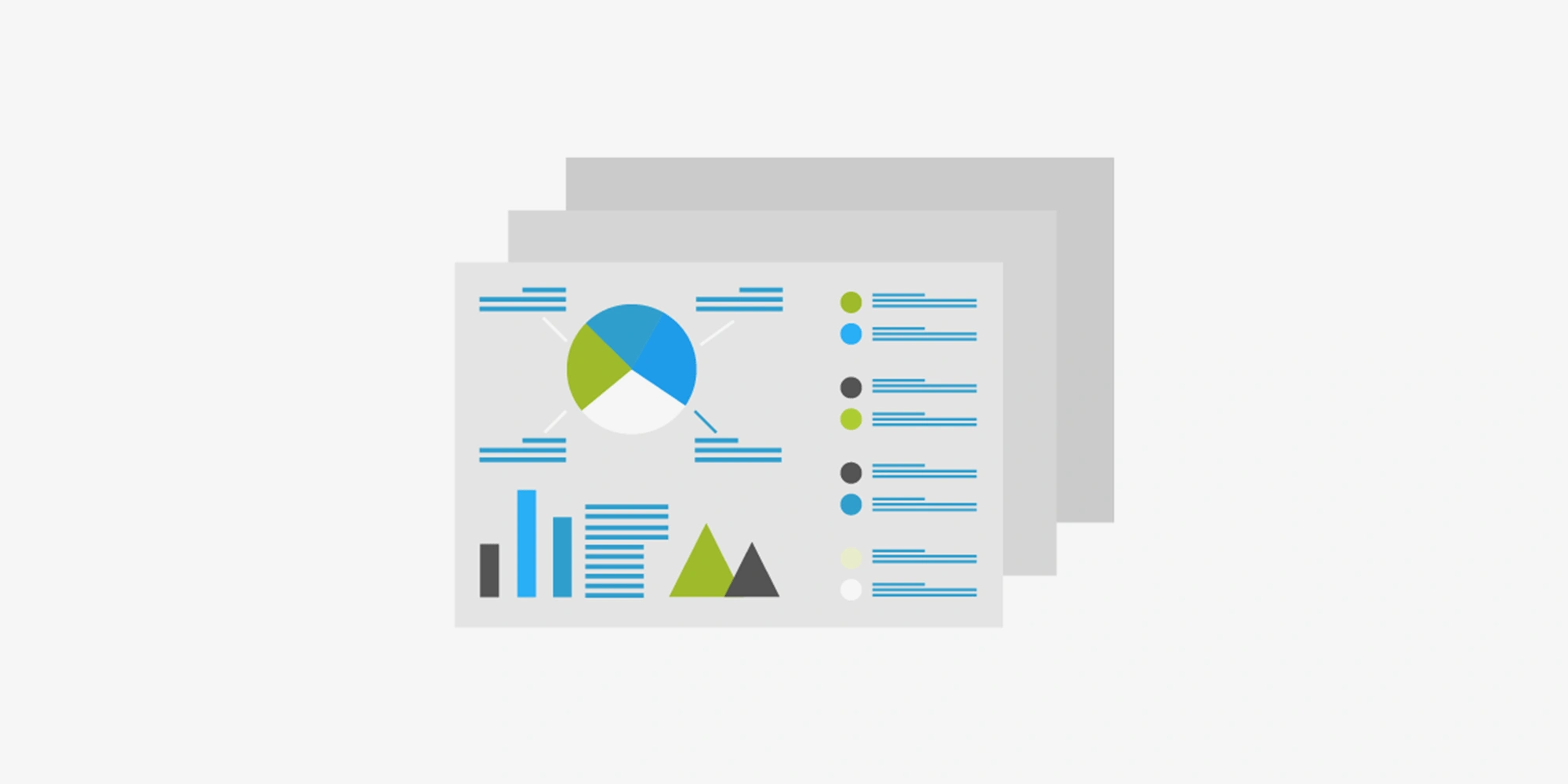 رسم توضيحي لتقارير ومخططات بيانية تمثل النموذج المالي للشركات، يوضح كيفية التنبؤ بمستقبل المشروع وإدارة السيولة والمخاطر لنمو أعمالك مع باي فلو.