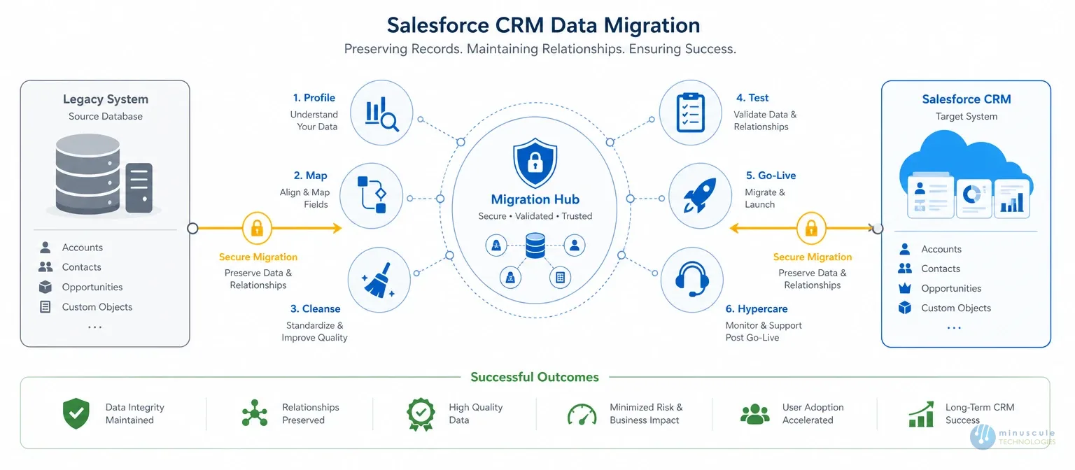 What Salesforce data migration services include | Minuscule