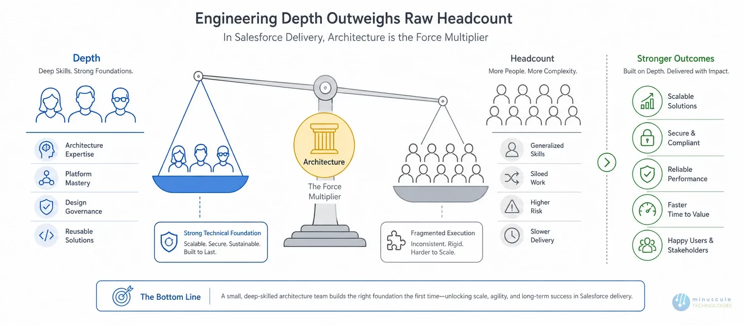 Why engineering depth outweighs headcount for Salesforce partners in 2026 | Minuscule