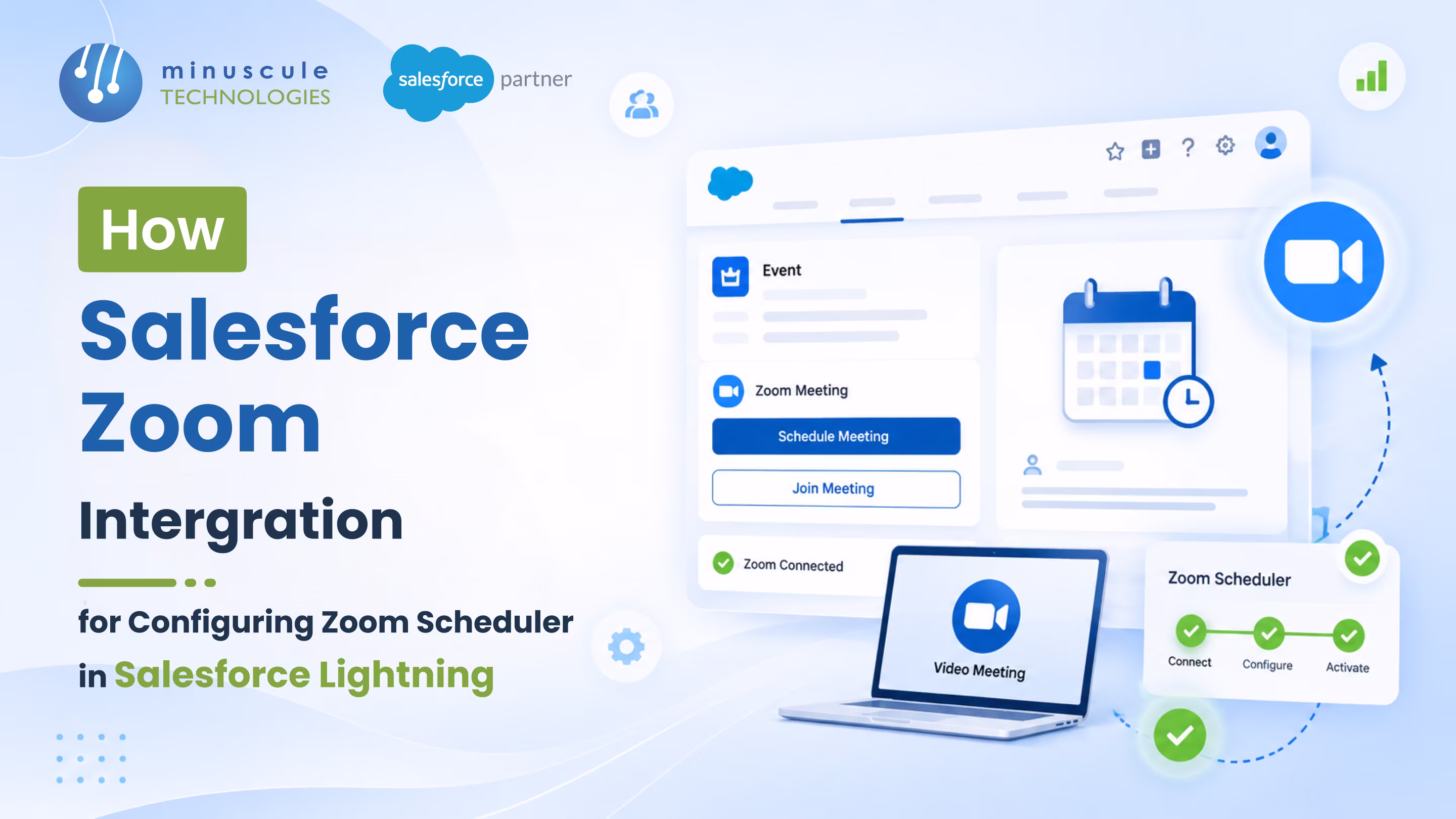 Salesforce Zoom integration configured in the Salesforce Lightning app