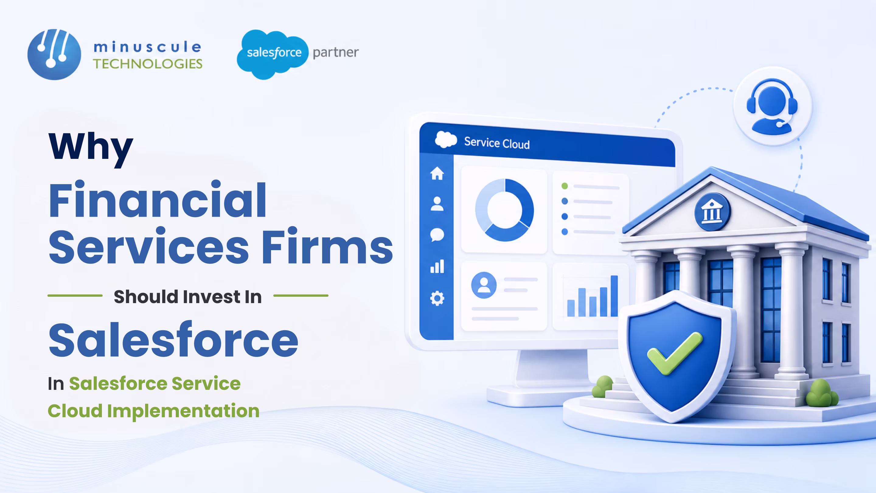 Financial services team using a Salesforce Service Cloud implementation for secure client support
