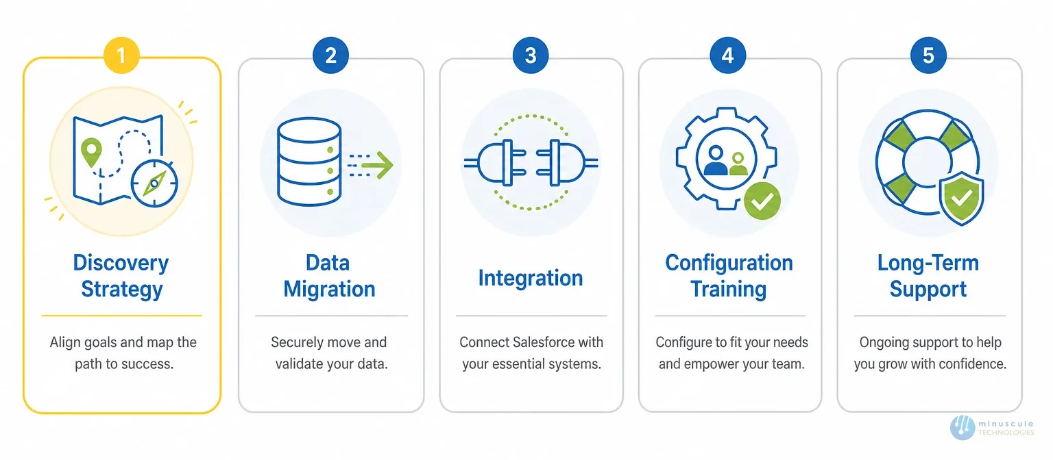 Salesforce implementation service coverage | Minuscule