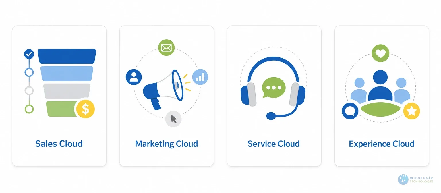 Salesforce clouds overview | Minuscule