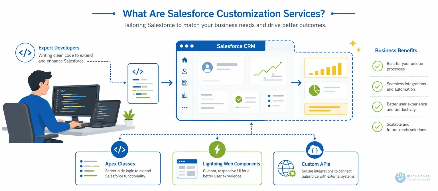 What Salesforce customization services are | Minuscule