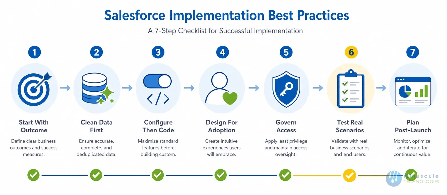 Salesforce implementation best practices checklist | Minuscule