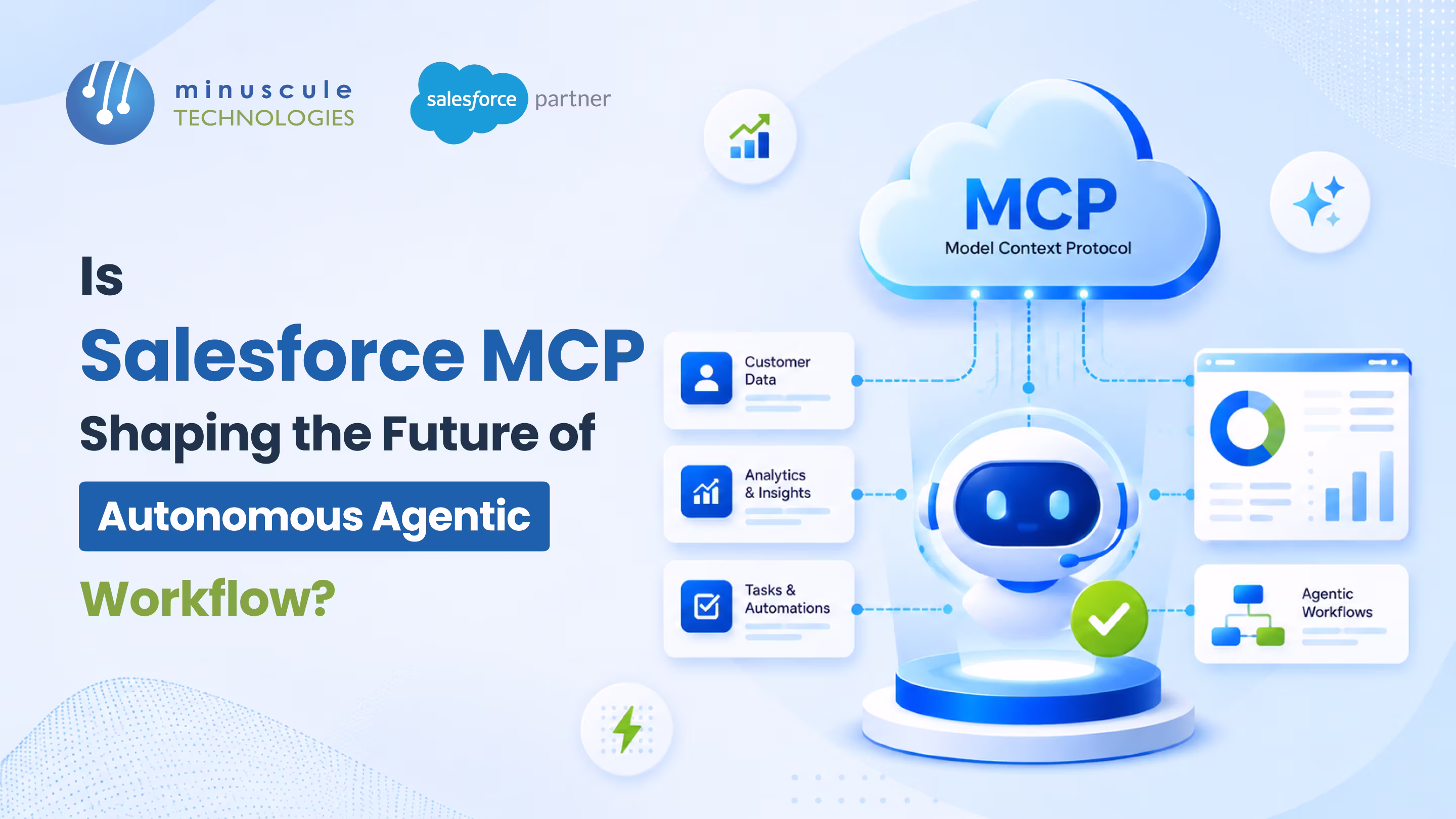 Salesforce MCP connecting AI agents to CRM data for autonomous agentic workflows