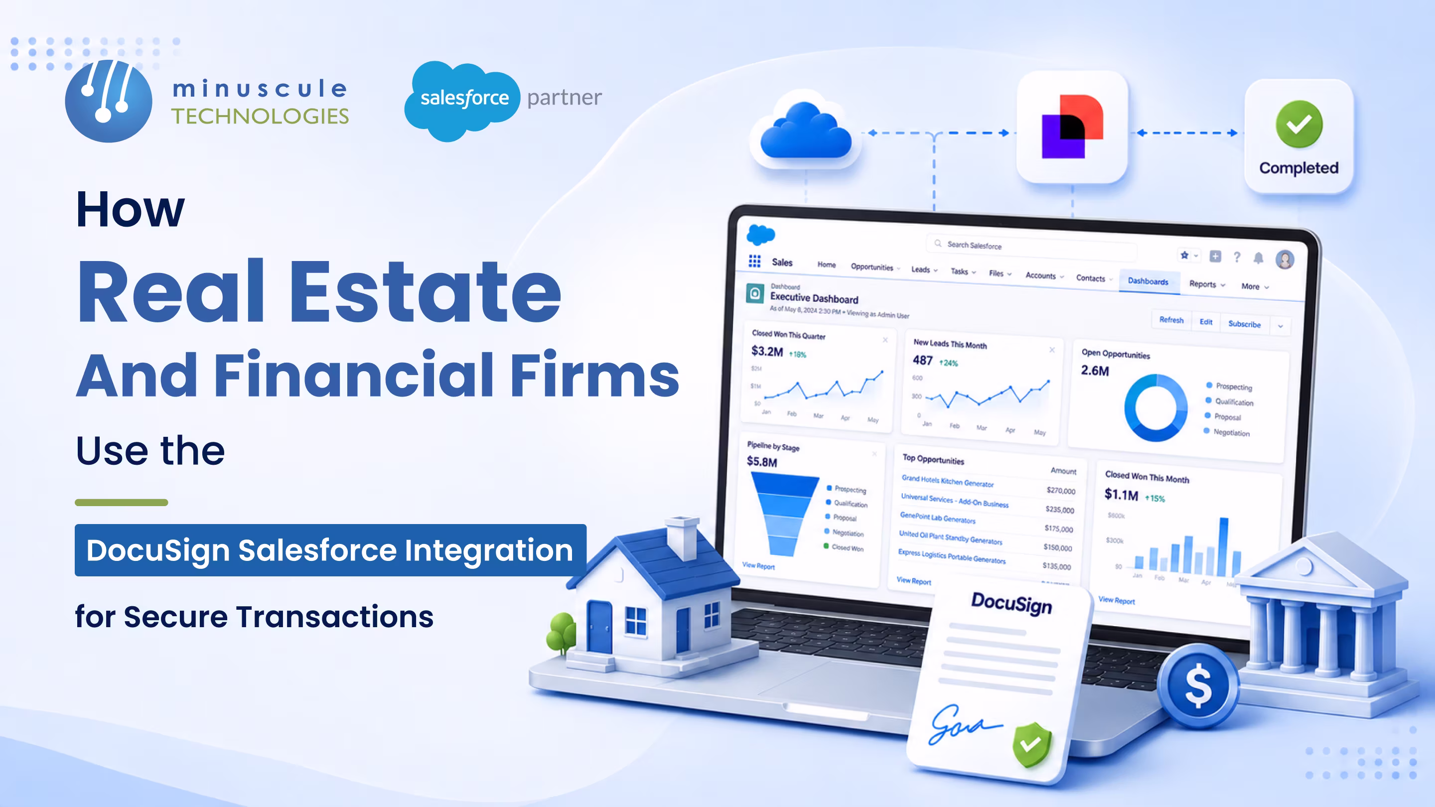 DocuSign Salesforce integration signing a secure real estate contract