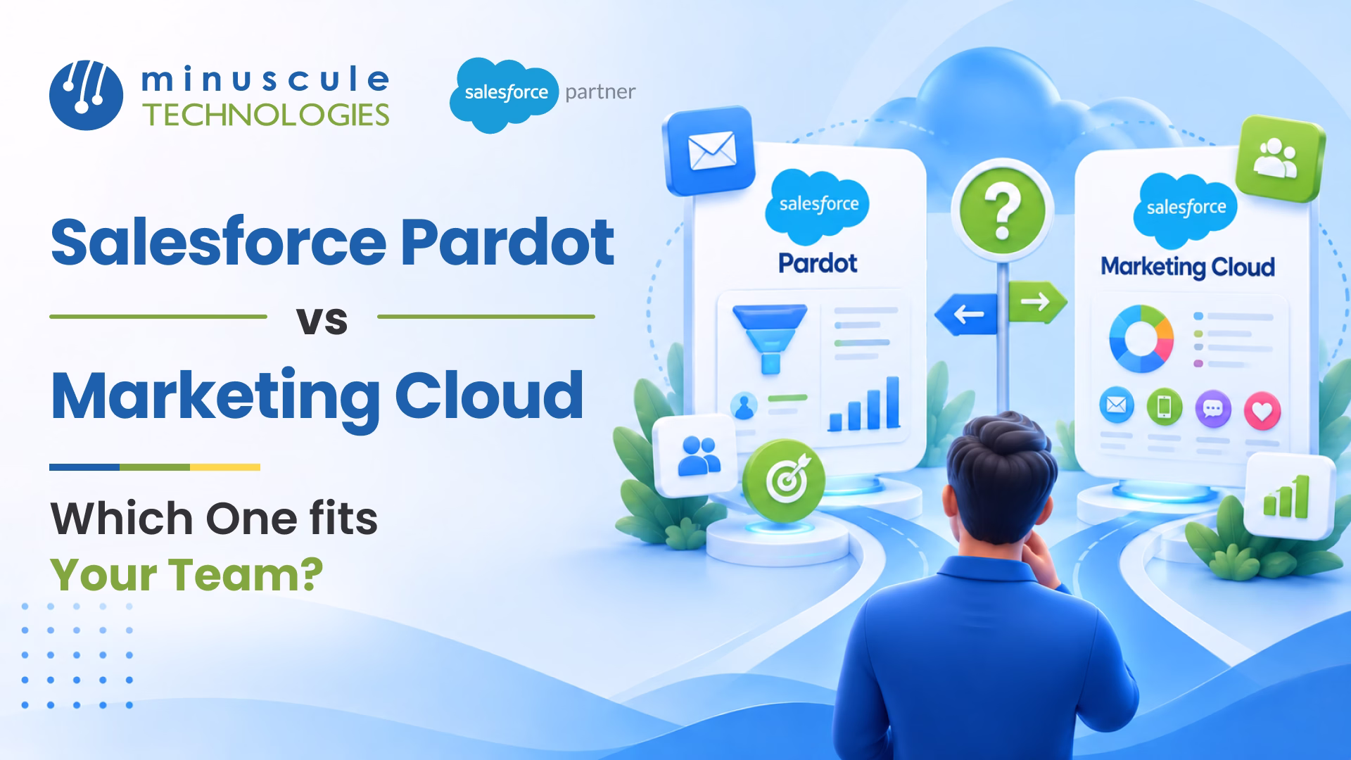 Salesforce Pardot vs Marketing Cloud comparison of B2B and B2C marketing automation features