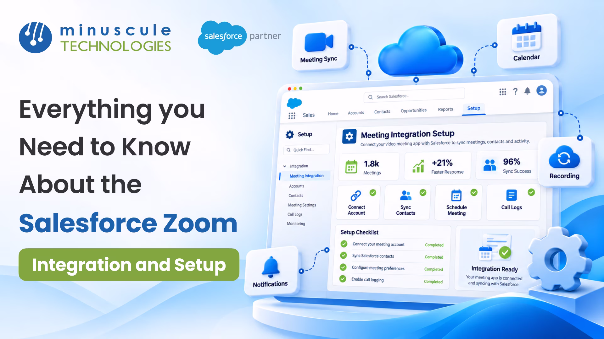 Salesforce Zoom integration syncing webinar registrants and meeting details into Salesforce