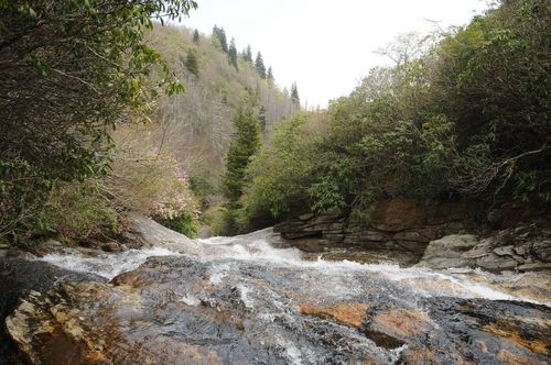 view from top of waterfall