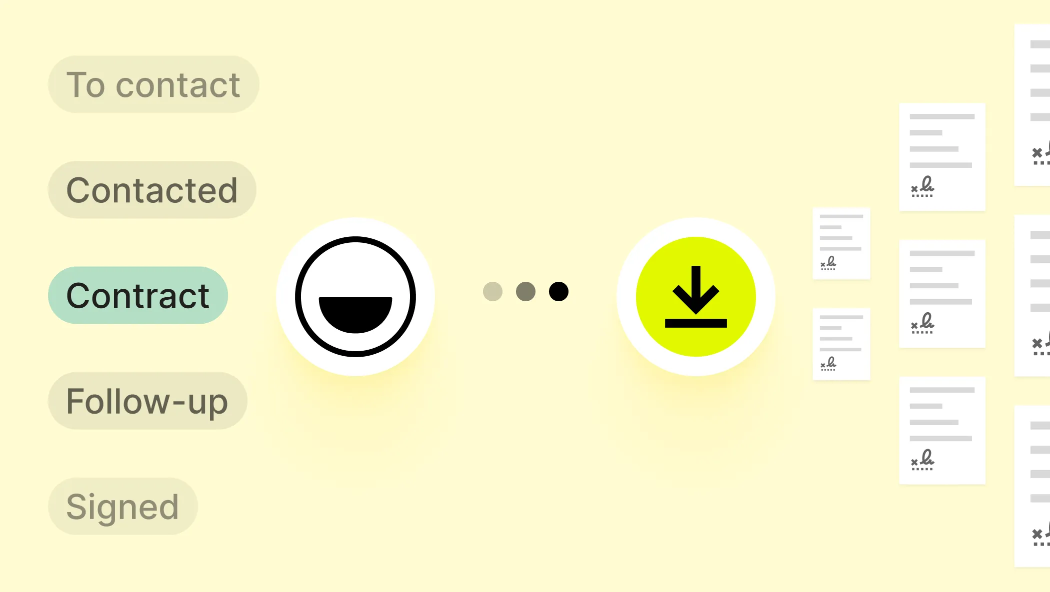 How to send Docusign contracts when a contact is tagged accordingly on folk