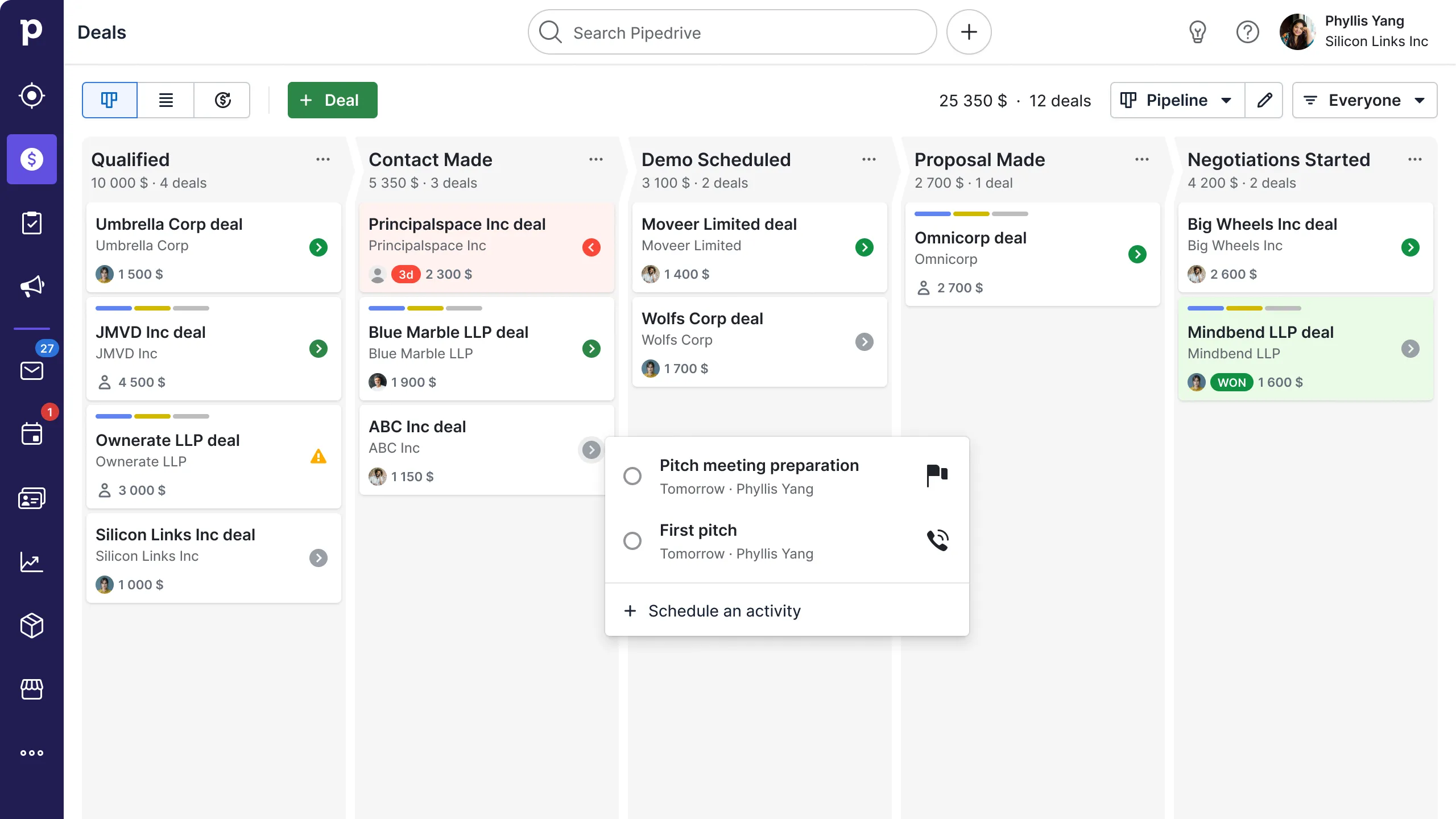 Vertriebs-CRM- und Pipeline-Management-Software | Pipedrive