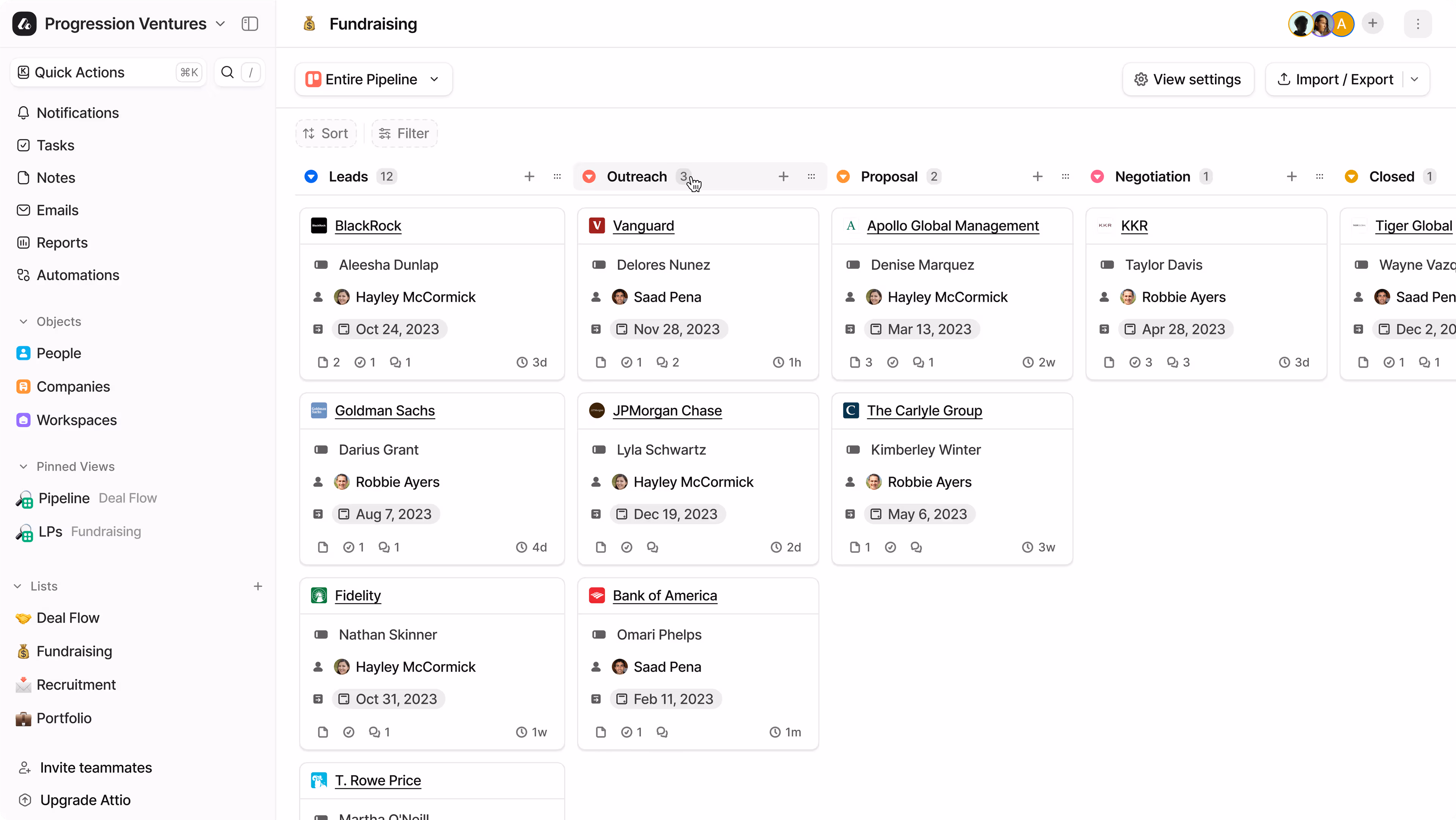 attio social selling