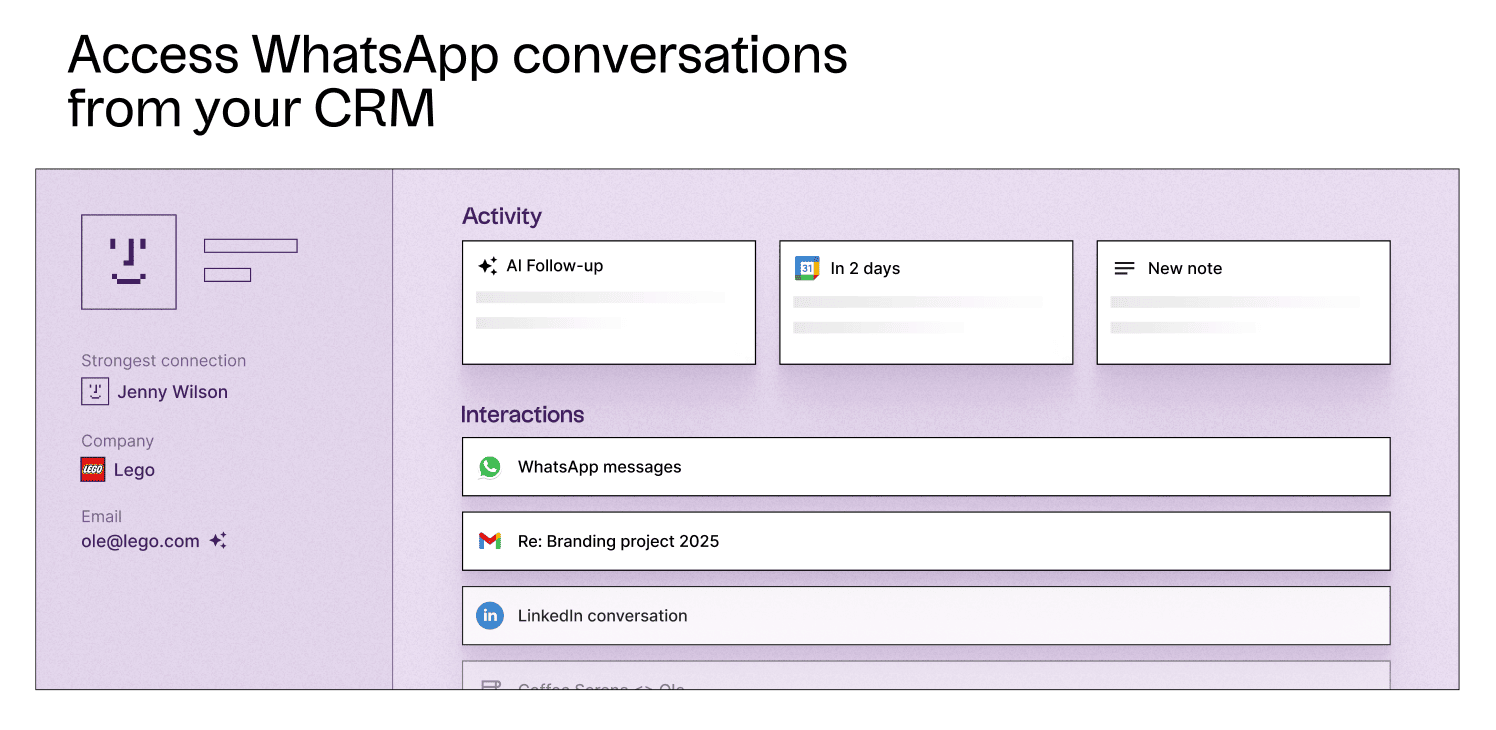 folk sync whatsapp conversations