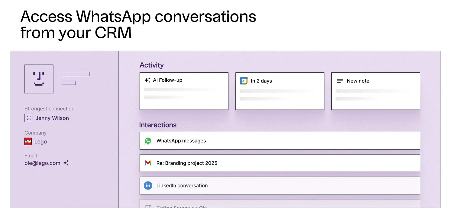 folk sync whatsapp conversations