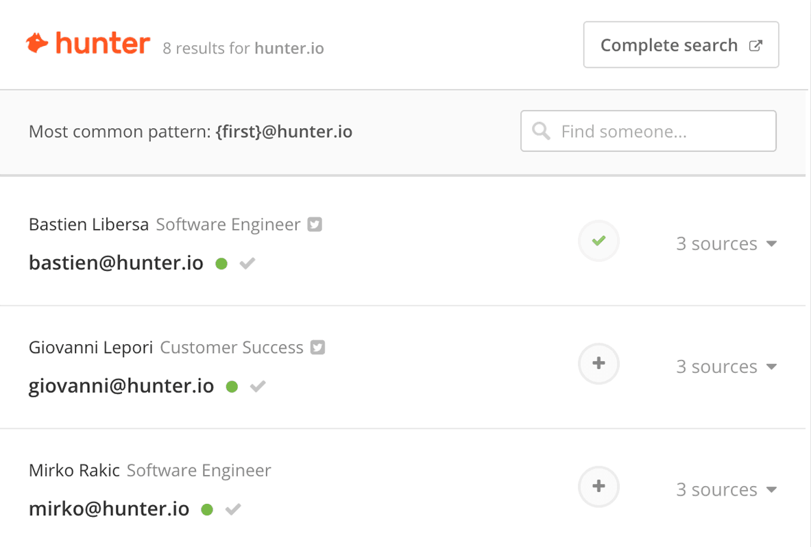 Hunter.io