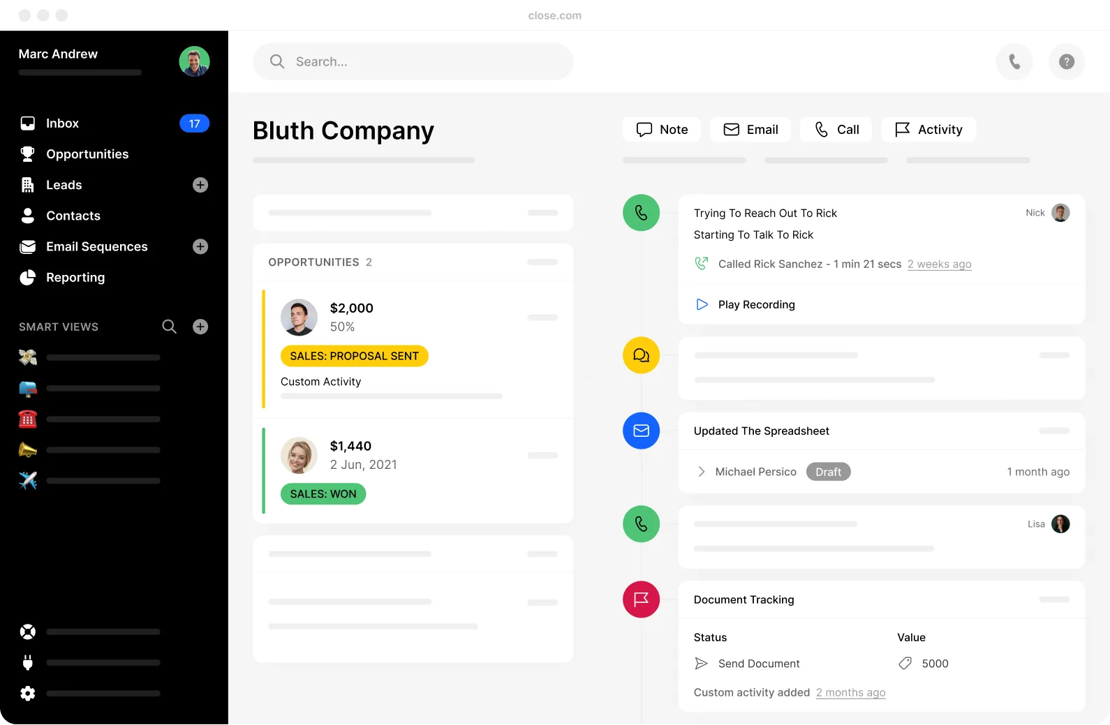 Close CRM CRM Pipeline