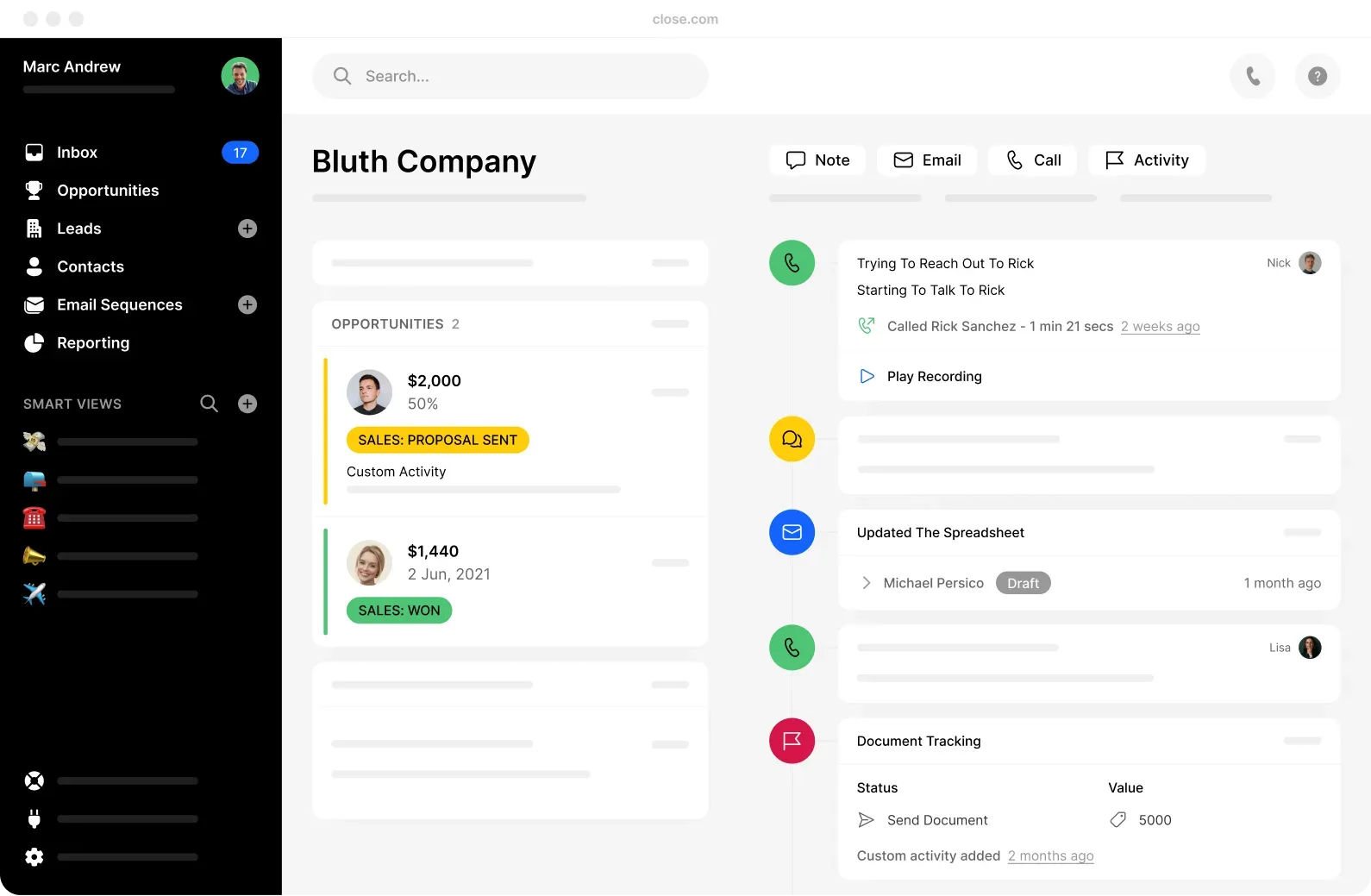 Close CRM CRM Pipeline