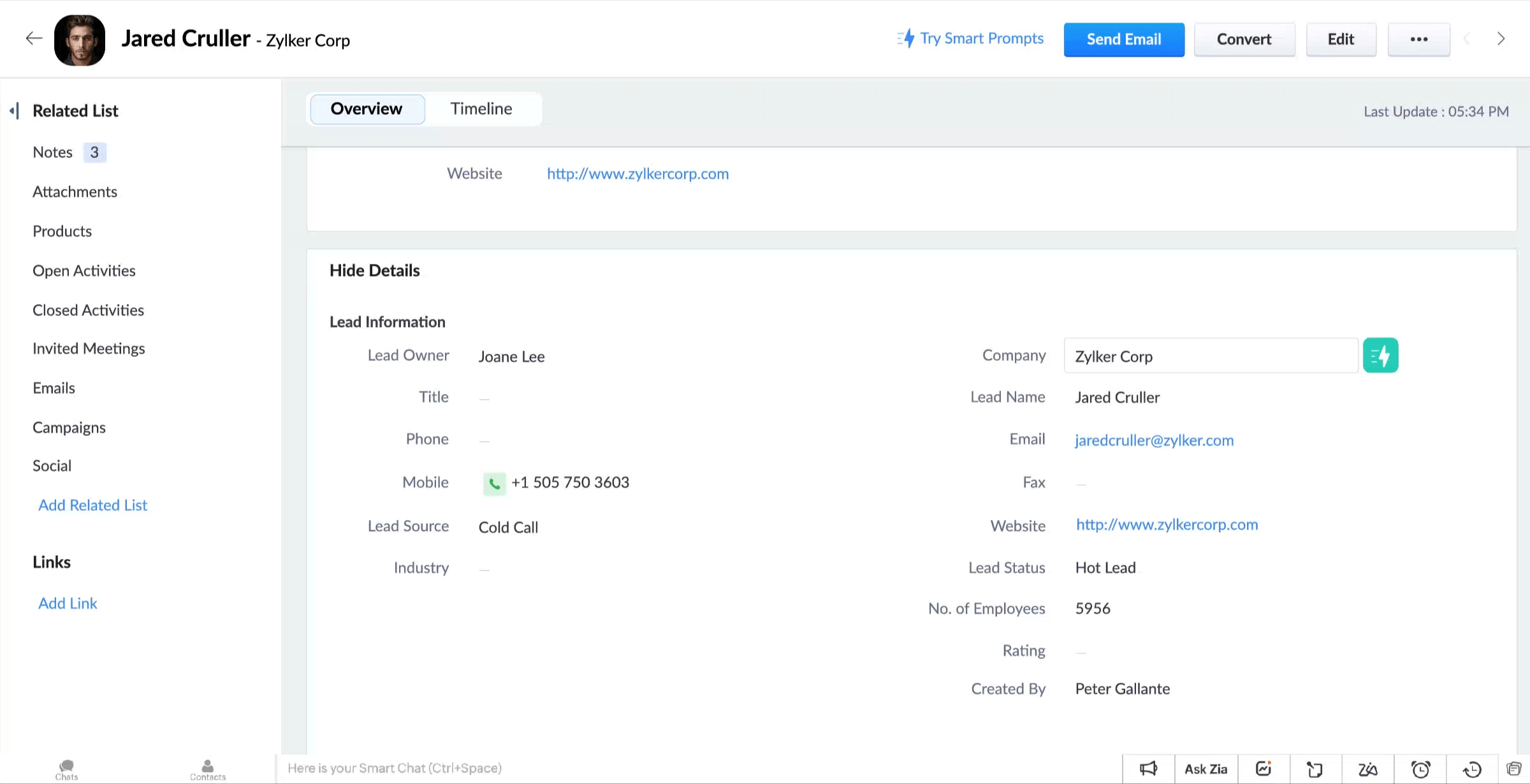 Zoho Chat GPT