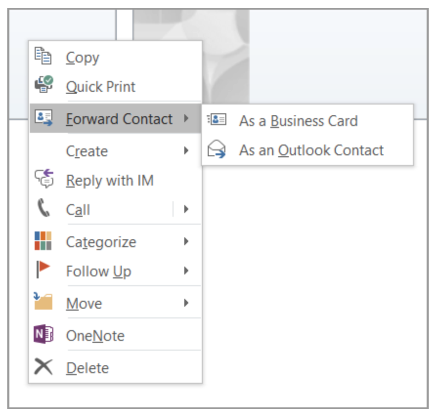 forward message outlook