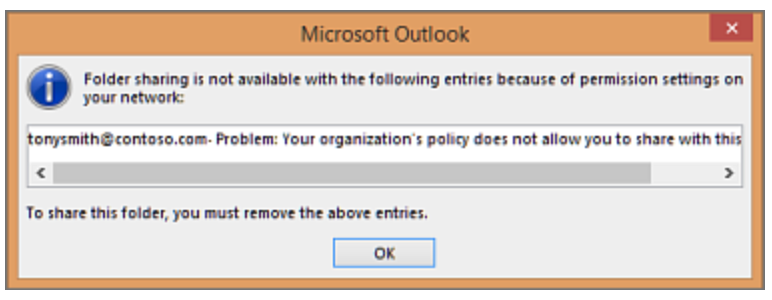 outlook share contacts