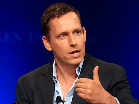 Photo of Ai angel investor Peter Thiel
