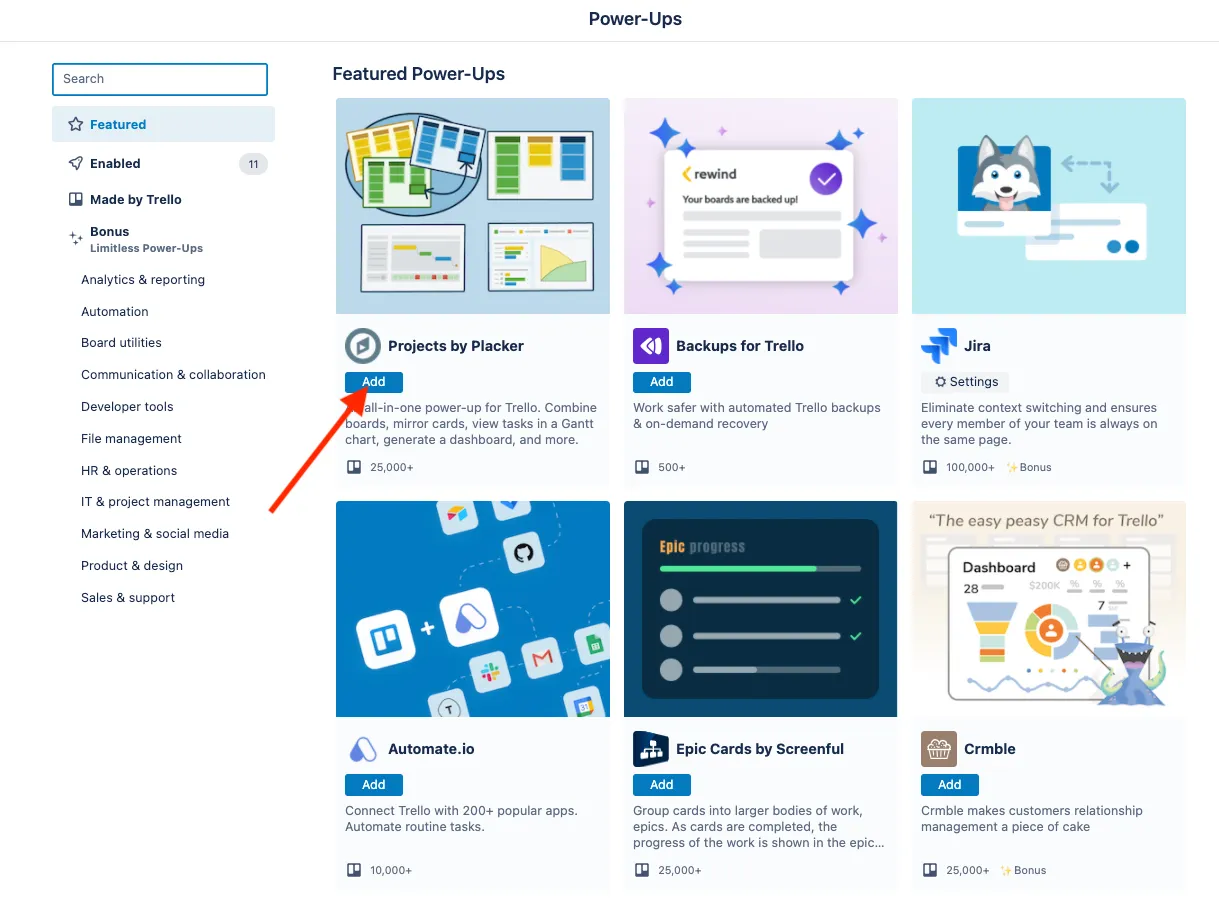 处理增强功能 | Trello | Atlassian 支持