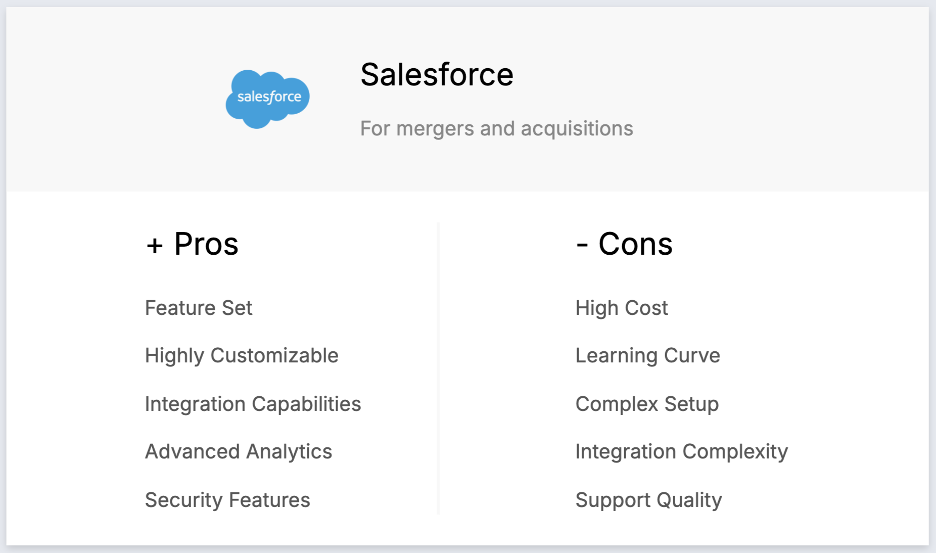salesforce m&a