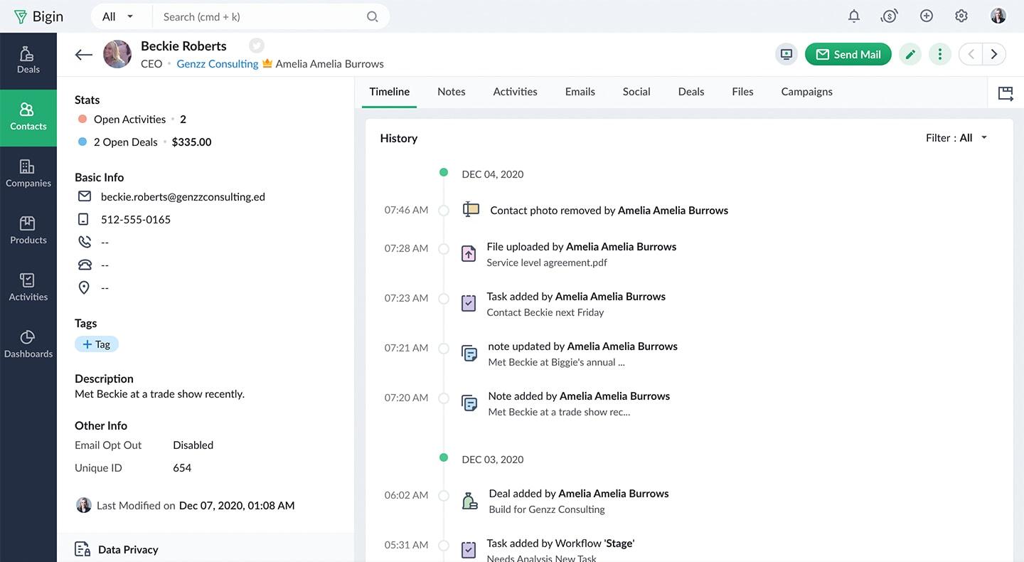 bigin copper crm altnernative