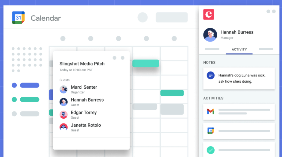 Copper CRM Chrome extension