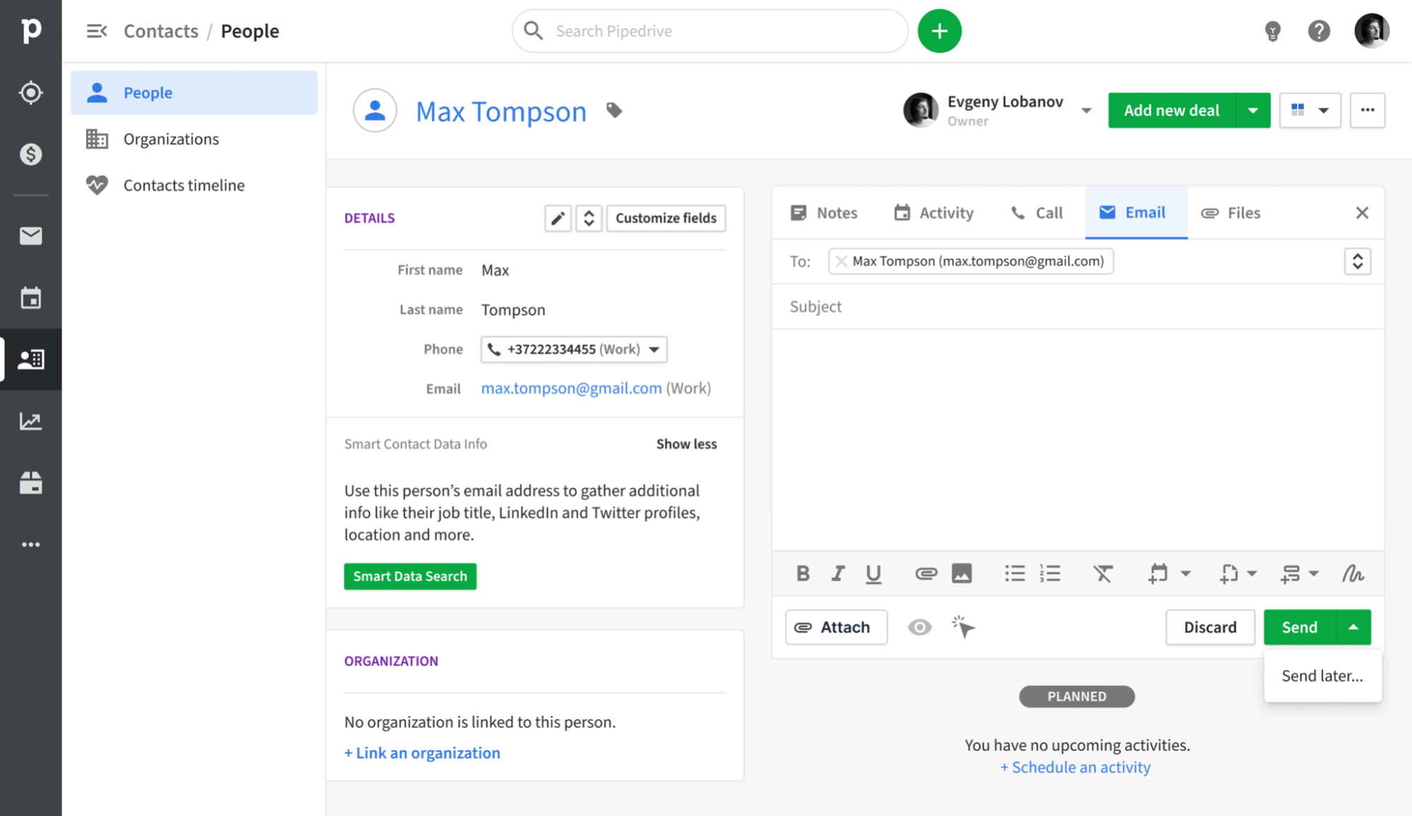 Pipedrive CRM Pipeline