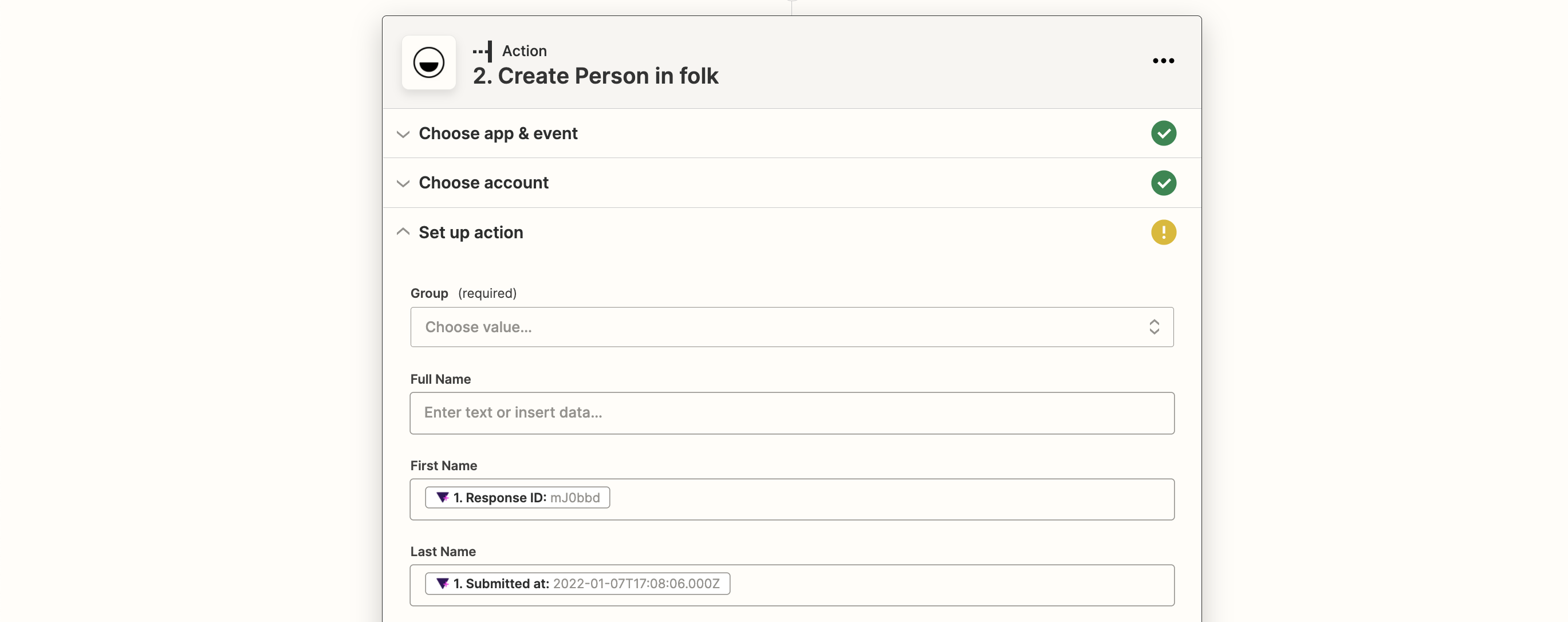 Setting up the trigger
