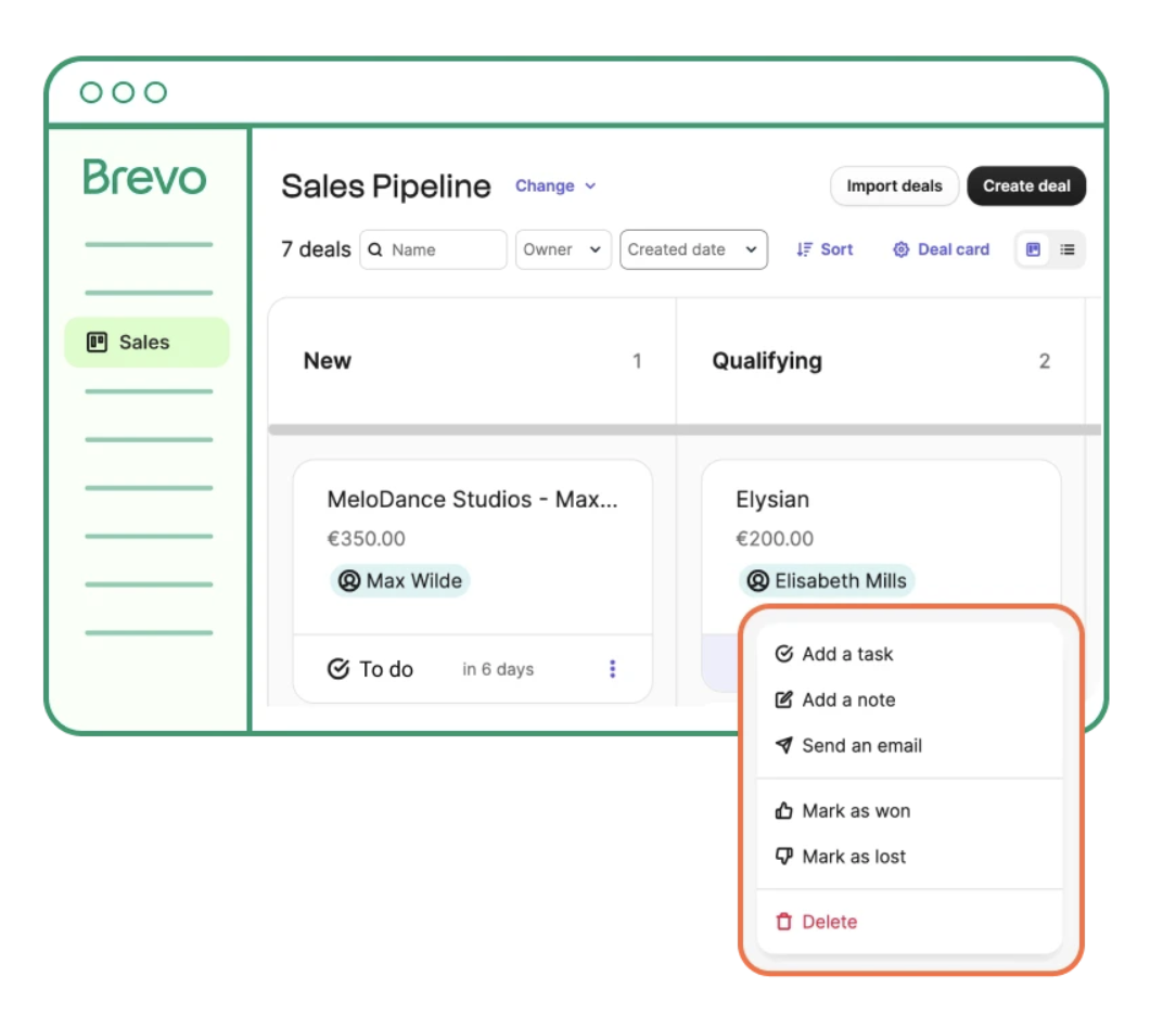 Brevo  CRM Pipeline