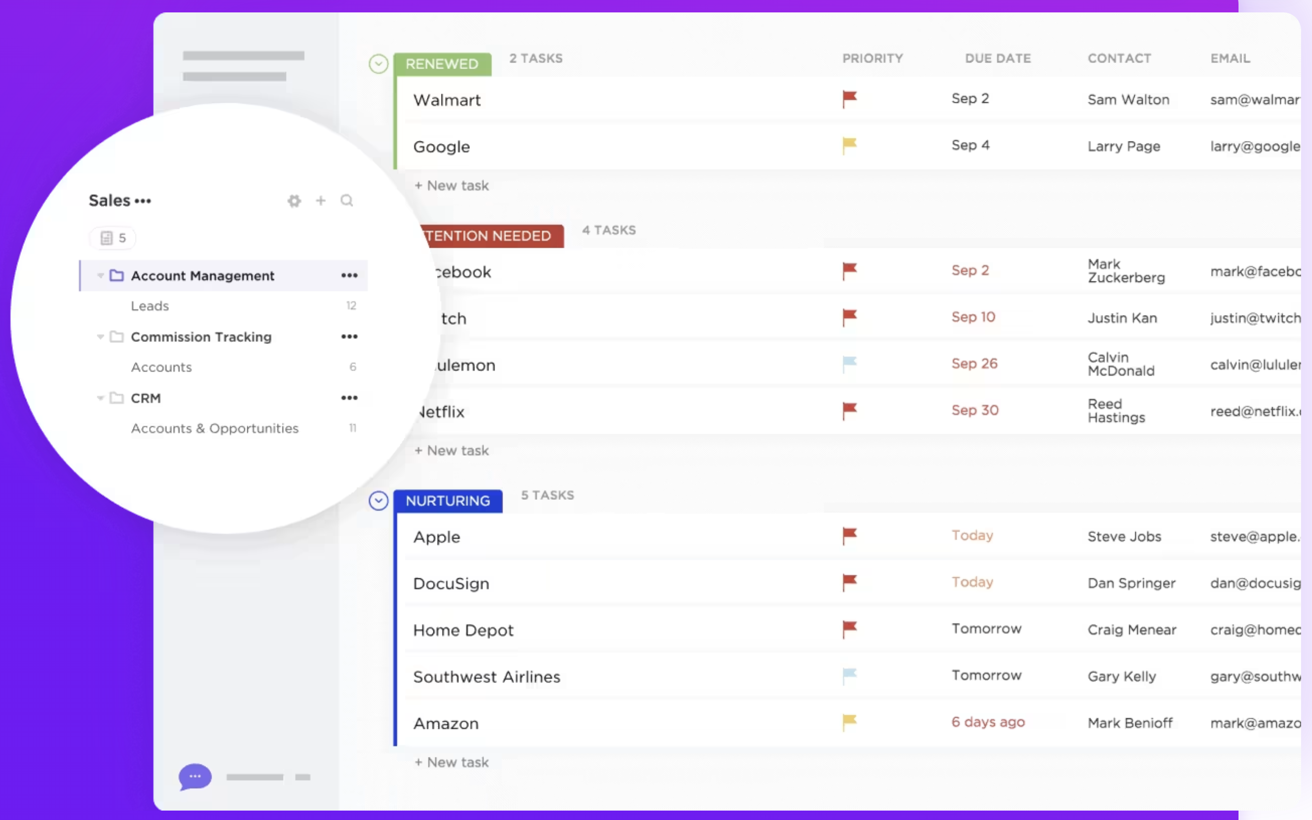 ClickUp CRM Pipeline