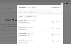 Hunter for Firefox: Email Finder add-on