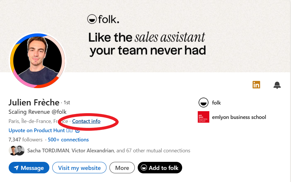 trouver des numéros de téléphone sur LinkedIn